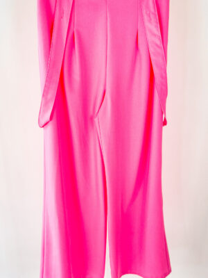 Różowe spodnie z wiskozą