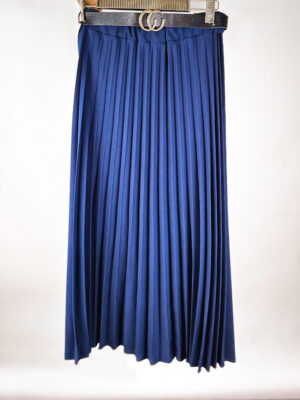 Plisowana spódnica z paskiem