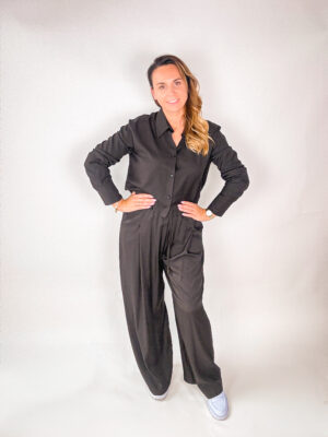 Czarny komplet z wiskozą