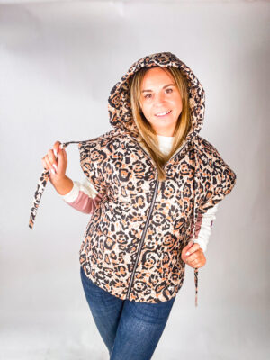 PANTERKOWA KAMIZELKA OVERSIZE